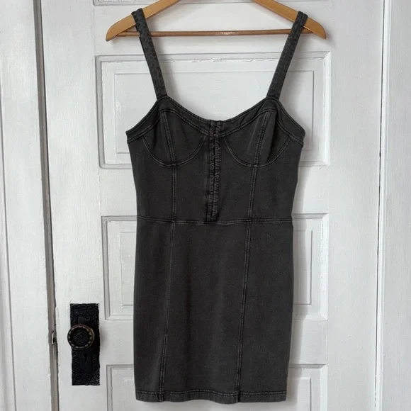 FREE PEOPLE INTIMATELY BODYCON MINI CORSET DRESS - Picture 2 of 10